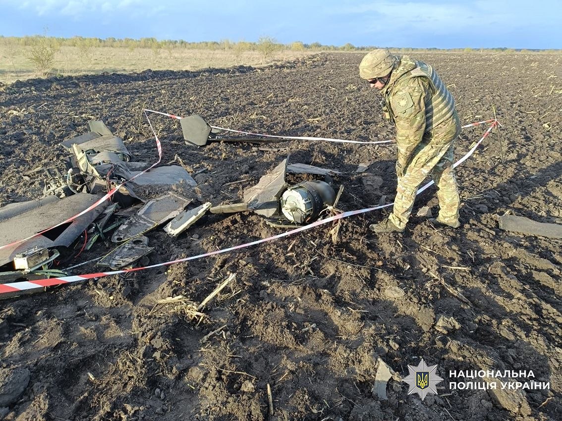 Police bomb technicians neutralize warhead from enemy drone downed in Chernihiv Oblast
