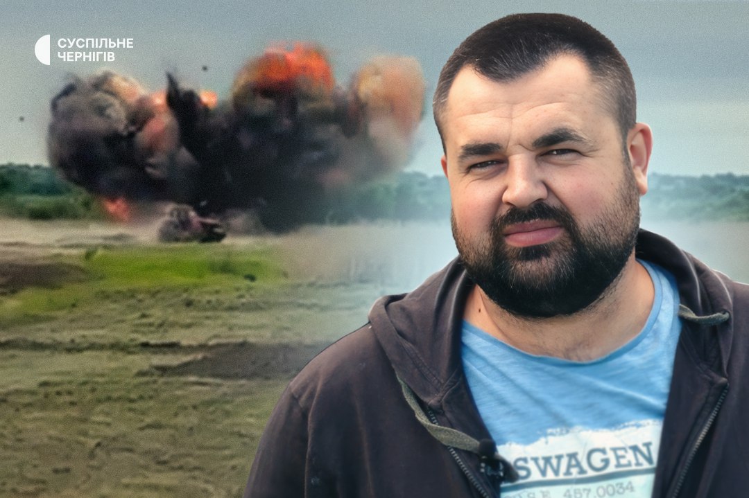 «Так мене привітали у день народження»: тракторист із Чернігівщини вижив після вибуху дрона РФ поряд у полі
