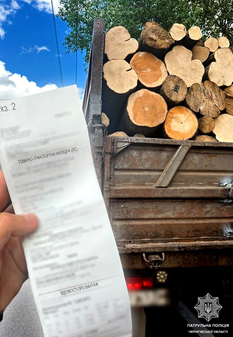 Chernihiv patrol officers uncover two suspected cases of illegal timber transport